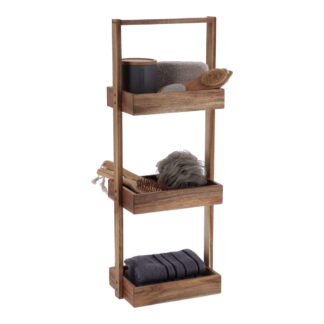 Acacia and MDF 3-Tier Storage Shelf