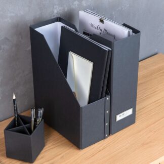 Set of Two File & Magazine Holders- William
