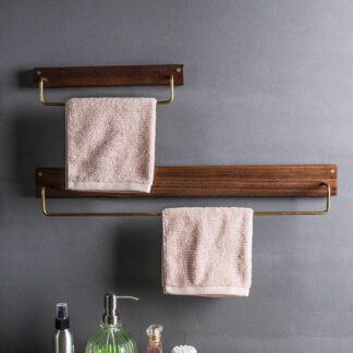 Beechwood Wall Rack - Peg Rail Coat & Bag Organizer