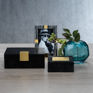 Black Resin Storage Box