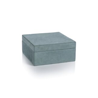Blue Suede Storage Box